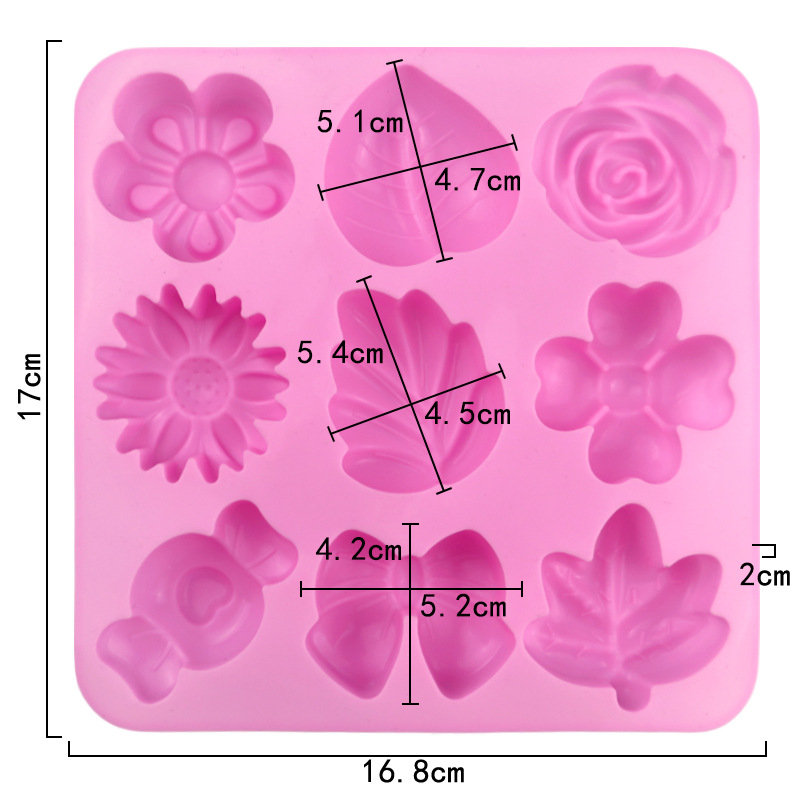 Molde de silicone rosa, folhas - Bunny Cake Mold avaliação e preço